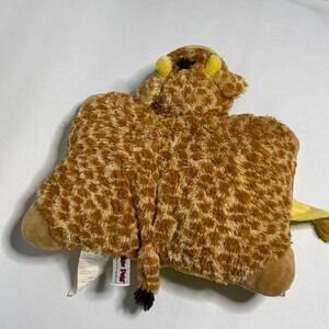 Pillow Pets Giraffe Plush Stuffed Animal 18 Inch Large Brown Yellow Spotted Toy